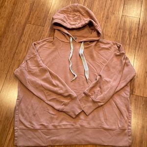 Aerie Boxy Hooded Sweatshirt with Split Seam Detail
